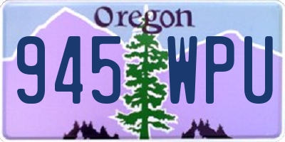 OR license plate 945WPU