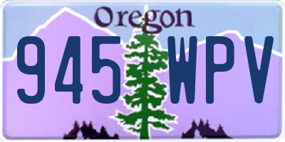 OR license plate 945WPV