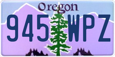 OR license plate 945WPZ