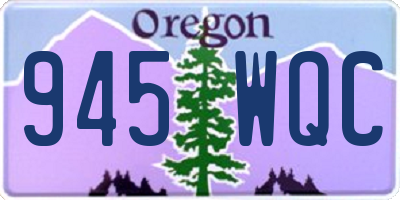 OR license plate 945WQC