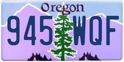 OR license plate 945WQF