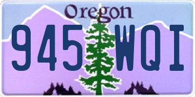 OR license plate 945WQI