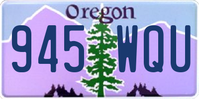 OR license plate 945WQU