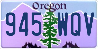 OR license plate 945WQV