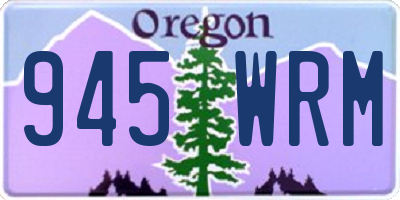 OR license plate 945WRM