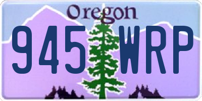 OR license plate 945WRP