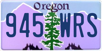 OR license plate 945WRS