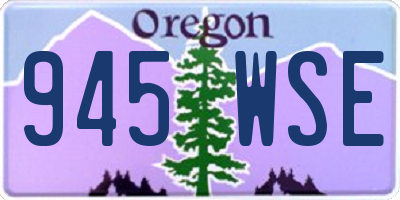 OR license plate 945WSE