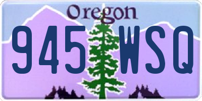 OR license plate 945WSQ