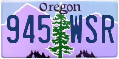 OR license plate 945WSR