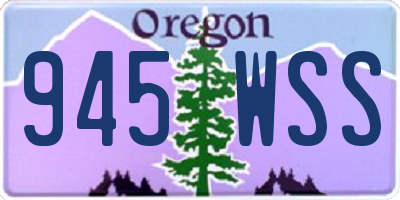 OR license plate 945WSS