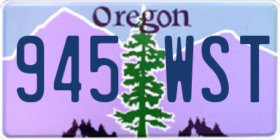 OR license plate 945WST