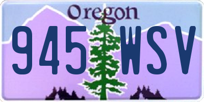 OR license plate 945WSV