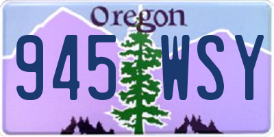 OR license plate 945WSY
