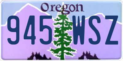 OR license plate 945WSZ