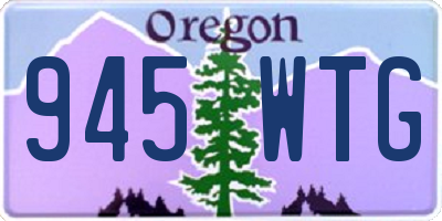 OR license plate 945WTG