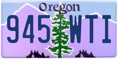 OR license plate 945WTI