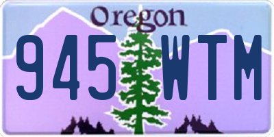 OR license plate 945WTM