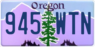 OR license plate 945WTN