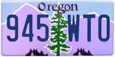 OR license plate 945WTO