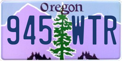 OR license plate 945WTR