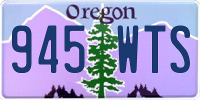 OR license plate 945WTS