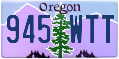 OR license plate 945WTT
