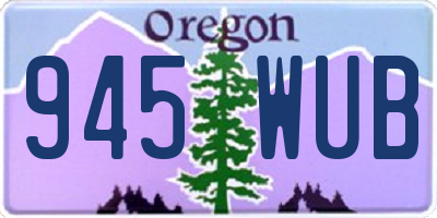 OR license plate 945WUB