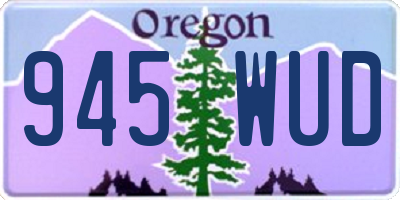 OR license plate 945WUD