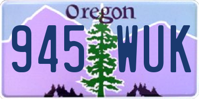 OR license plate 945WUK