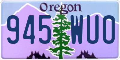 OR license plate 945WUO