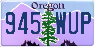 OR license plate 945WUP