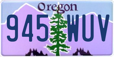 OR license plate 945WUV