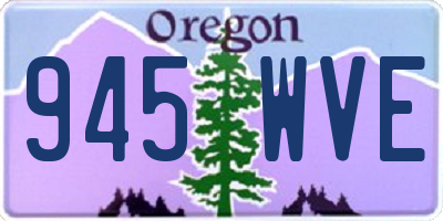 OR license plate 945WVE