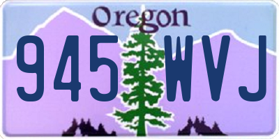 OR license plate 945WVJ