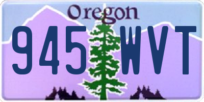 OR license plate 945WVT
