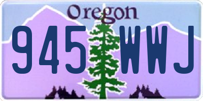 OR license plate 945WWJ