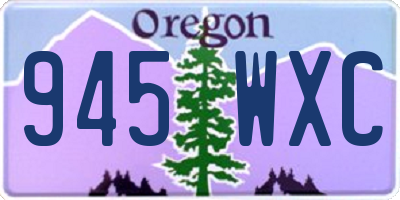 OR license plate 945WXC