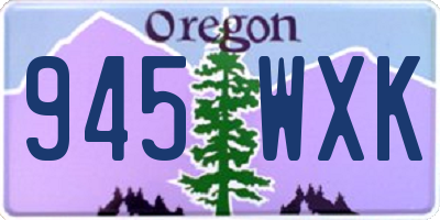 OR license plate 945WXK
