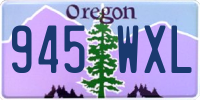 OR license plate 945WXL