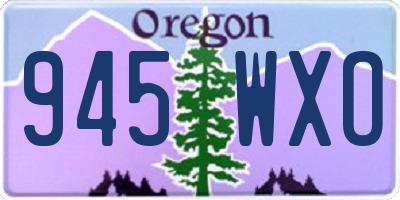 OR license plate 945WXO