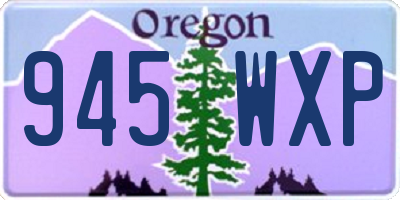 OR license plate 945WXP