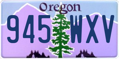 OR license plate 945WXV