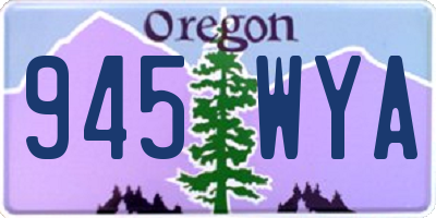OR license plate 945WYA