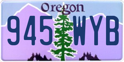 OR license plate 945WYB