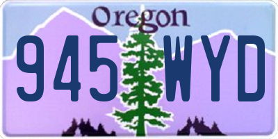 OR license plate 945WYD