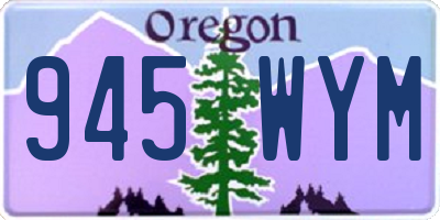 OR license plate 945WYM