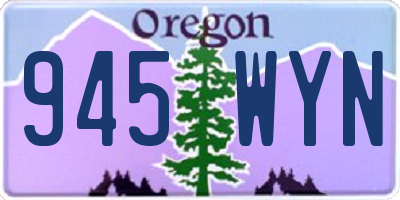 OR license plate 945WYN