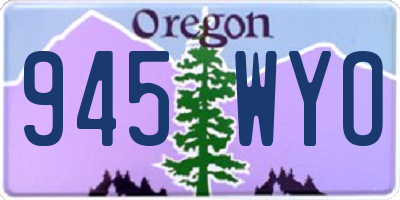 OR license plate 945WYO