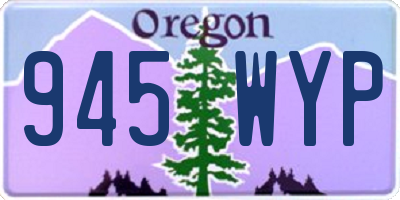OR license plate 945WYP